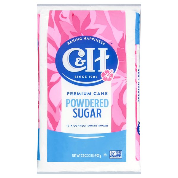 C&H Premium Cane Powdered Sugar, 2 lb