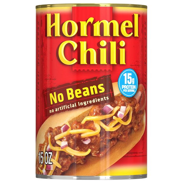 HORMEL Chili, No Beans, No Artificial Ingredients, 15 oz Aluminum Can