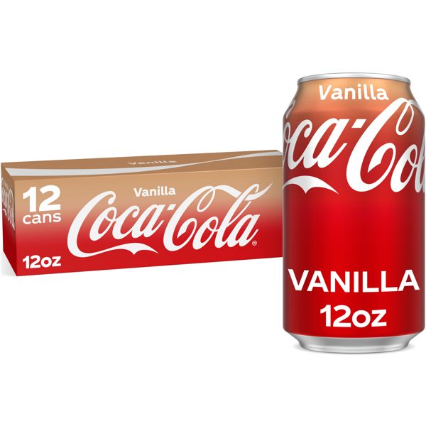 Coca-Cola Vanilla Soda Pop Fridge Pack Cans, 12 fl oz, 12 Pack