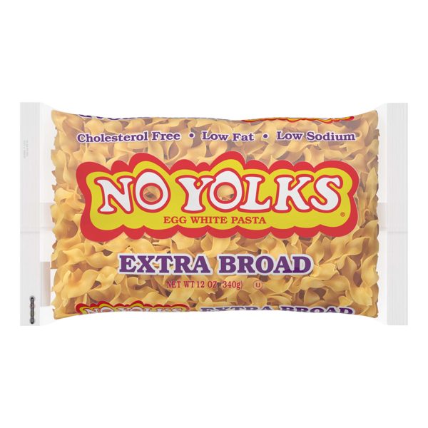 No Yolks Extra Broad Egg White Noodles, 12 ounce bag