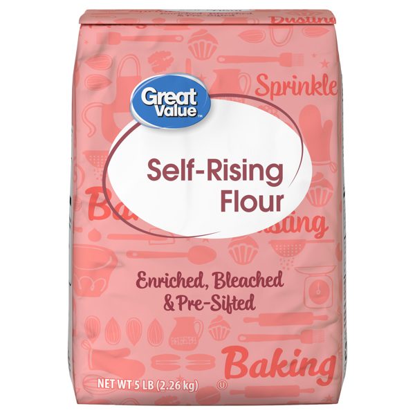 Great Value Self-Rising  Enriched Bleached Flour, 5 lb Bag