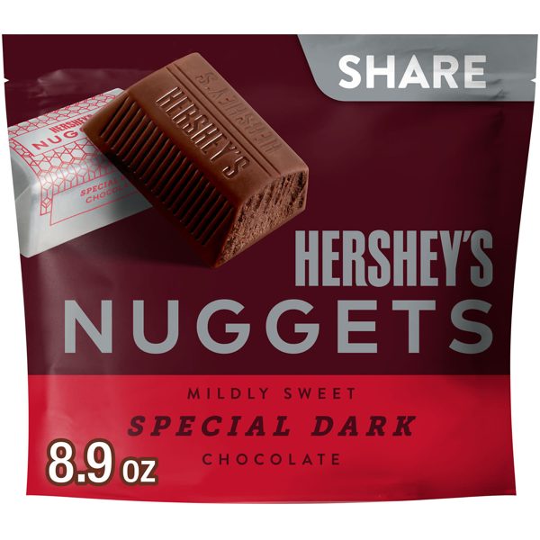 Hershey's Nuggets Special Dark Mildly Sweet Chocolate Candy, Share Pack 8.9 Oz