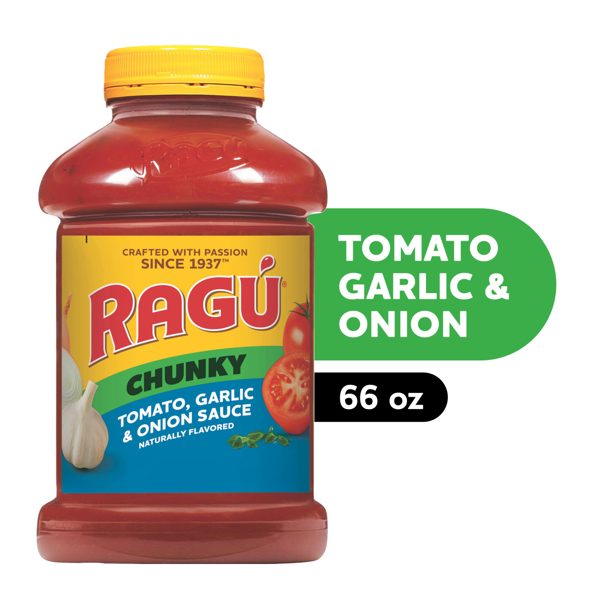 RAGU Chunky Tomato Garlic and Onion Pasta Sauce, 66 oz