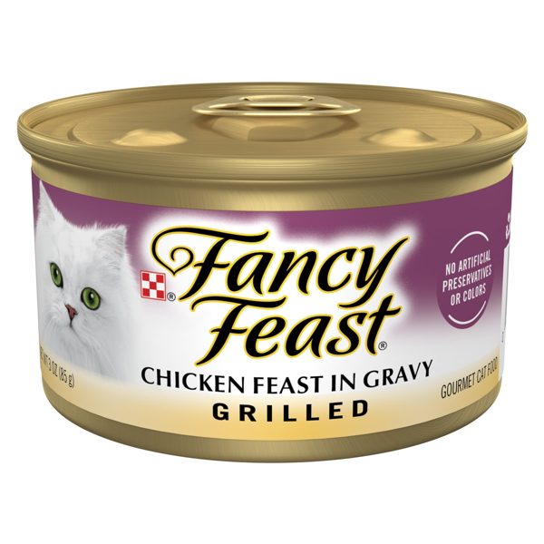 Purina Fancy Feast Chicken Feast in Gravy Grilled Wet Cat Food, 3 oz Can