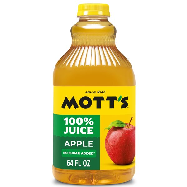 Mott's 100% Apple Juice, 64 Fluid Ounce, Bottle