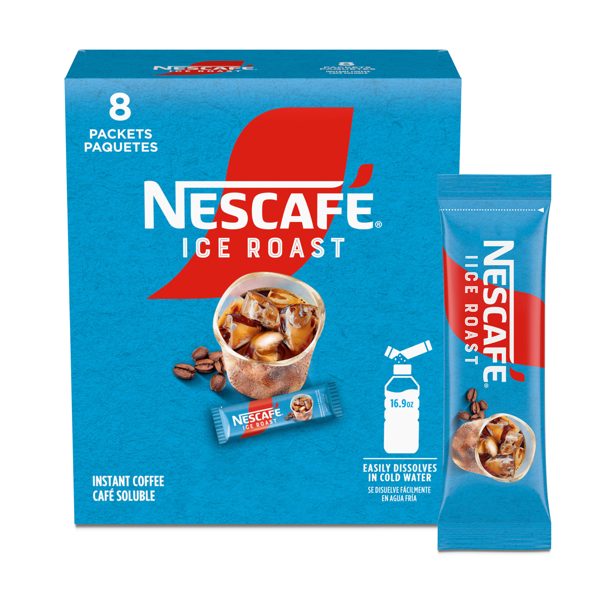 NESCAFÉ Ice Roast, Instant Iced Coffee, 8 Packets