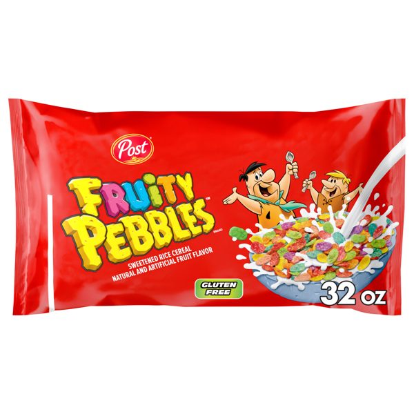 Fruity PEBBLES Gluten Free Breakfast Cereal for Kids, 32 oz Bag