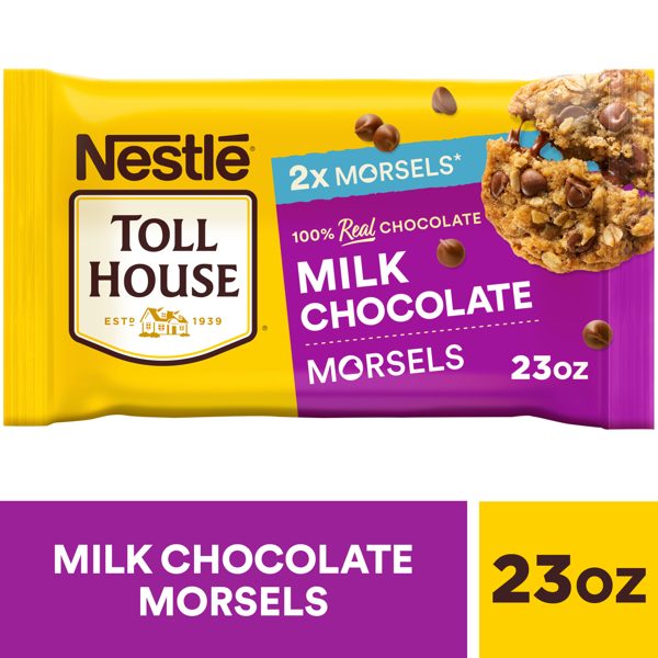 Nestle Toll House Milk Chocolate Regular Baking Chips, 23 oz Bag