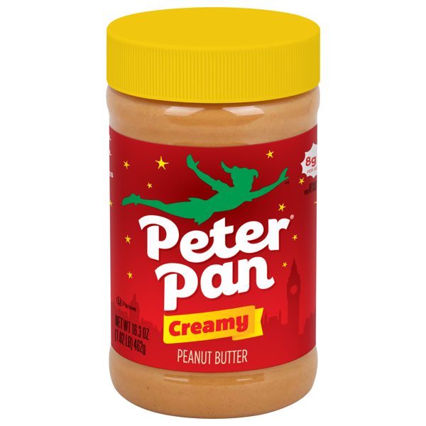 Peter Pan Creamy Peanut Butter,Smooth, Gluten Free Peanut Butter, 16.3 oz Jar