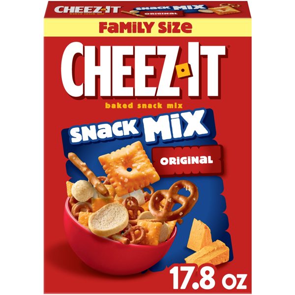 Cheez-It Original Snack Mix, Lunch Snacks, 17.8 oz