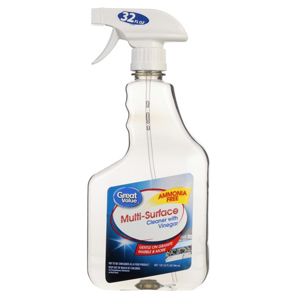 Great Value Multi-Surface Cleaner with Vinegar, Unscented, 32 fl oz