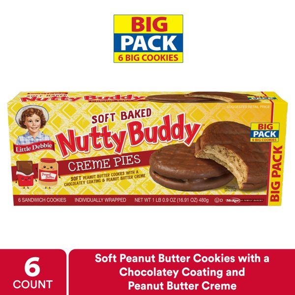 Little Debbie Big Pack Nutty Buddy Creme Pies