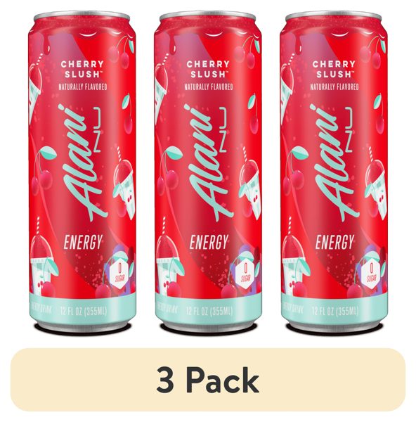 (3 pack) Alani Nu, Cherry Slush, 12 fl oz, Single Can