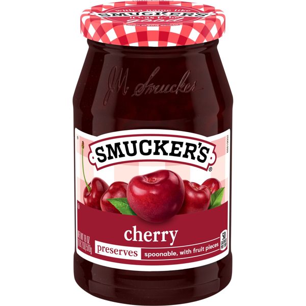 Smucker’s Cherry Preserves, 12 oz Jar