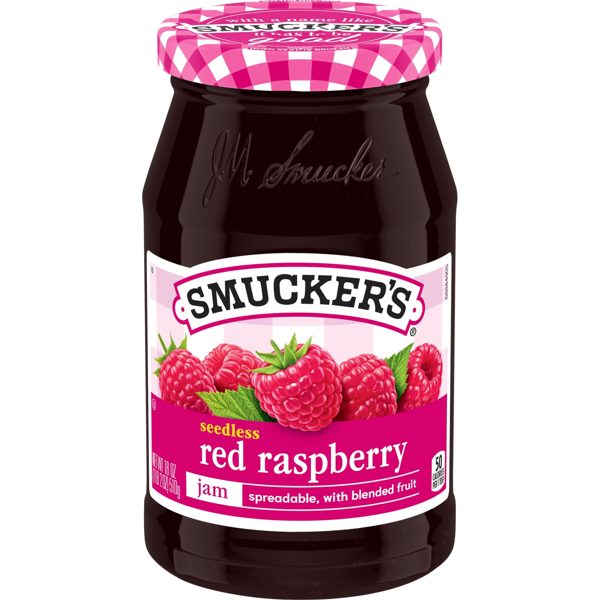 Smucker’s Seedless Red Raspberry Jam, 18 oz Jar