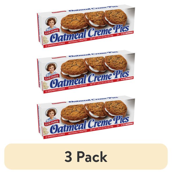 (3 pack) Little Debbie Family Pack Oatmeal Creme Pies