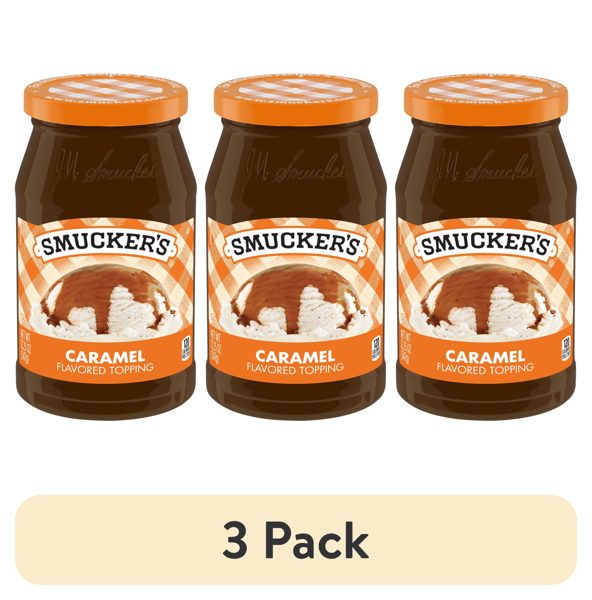 (3 pack) Smucker's Caramel Topping, 12.25 ozs