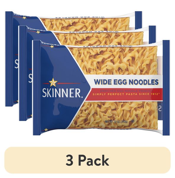 (3 pack) Skinner 12 oz Wide Egg Noodle Pasta