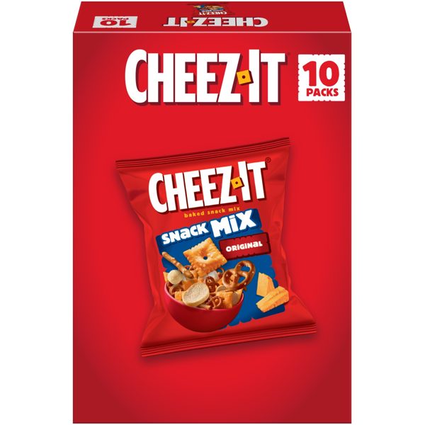 Cheez-It Original Snack Mix, Lunch Snacks, 10 Count