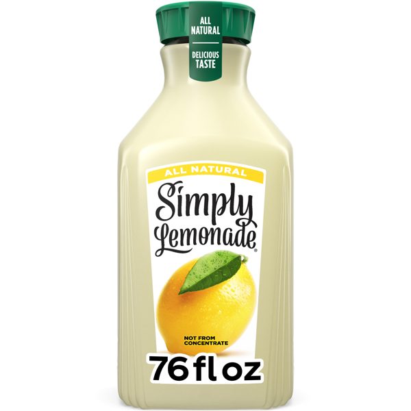 Simply Lemonade Bottle, 76 fl oz