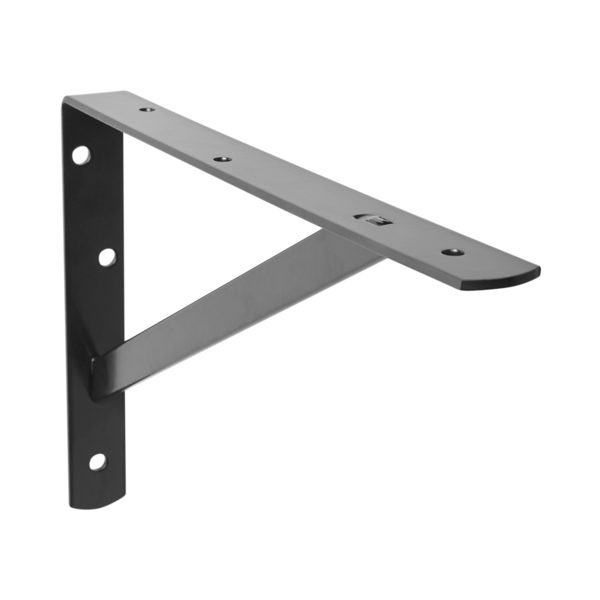Hyper Tough 8 inch x 12 inch Heavy Duty Bracket Black(Actual Use Length 8.2 inch x 11.8 inch)