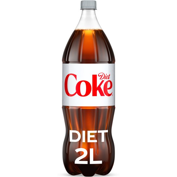 Diet Coke Soda Pop Bottle, 2 Liters