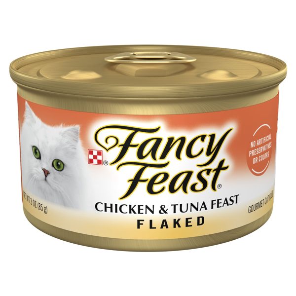 Purina Fancy Feast Flaked Kitten Food, Wet Cat Food, Chicken & Tuna Feast, 3 oz Can