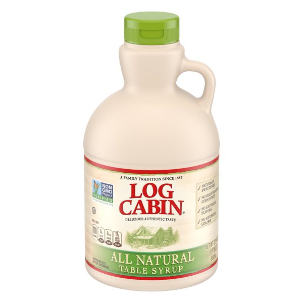 Log Cabin All Natural Table Syrup, 22 FL OZ