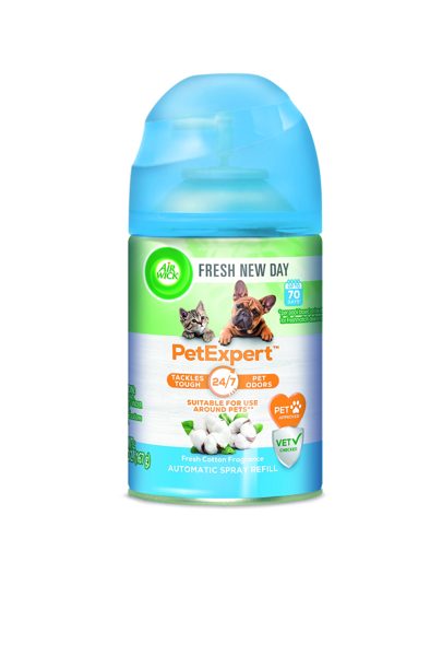 Airwick Fresh New Day 5.96oz PetExpert Indoor Pet Deodorizer Refill Spray Metallic Can