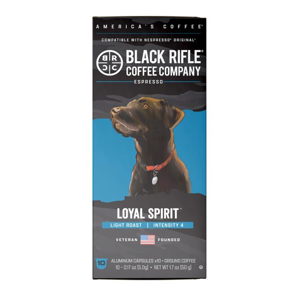 Black Rifle Coffee Company Loyal Spirit™ Light Roast Espresso Capsule Pods, 10 Ct