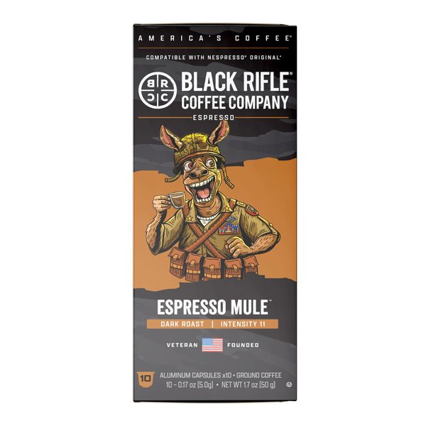 Black Rifle Coffee Company Espresso Mule™ Dark Roast Espresso Capsule Pods, 10 Ct