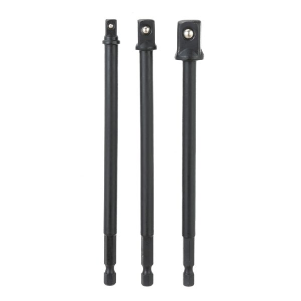 Hyper Tough 3 Piece Impact Rated Long Reach Socket Adapter Set