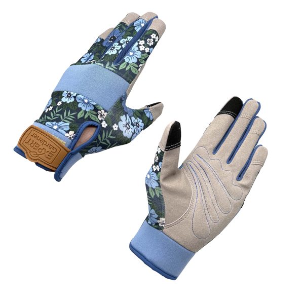 Expert Gardener Womens Cooling, Adustable Wrist, Synthetic Leather Gardening Gloves, Size S