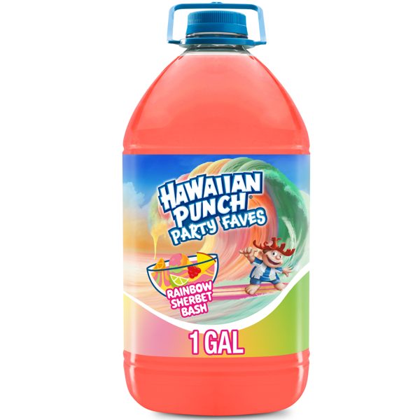 Hawaiian Punch Rainbow Sherbert Bash Juice, 1 Gal, Bottle