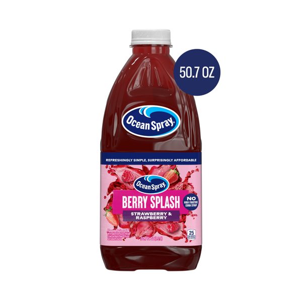 Ocean Spray® Berry Splash – Strawberry & Raspberry 50.7 fl oz Bottle