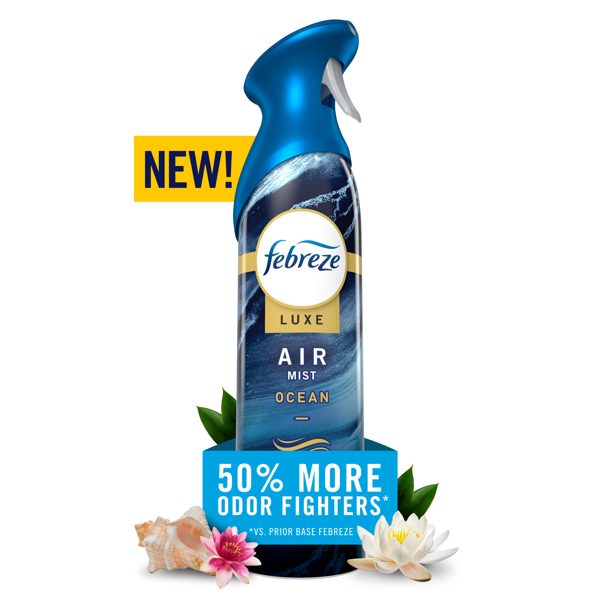 Febreze Air Mist Luxe Air Freshener Spray, Ocean Scent, 8.1oz