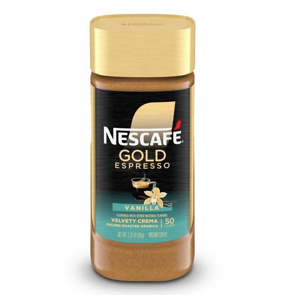NESCAFÉ Gold Espresso Vanilla Flavored Instant Coffee,  3.35 oz