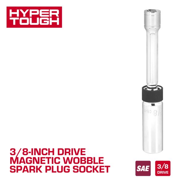 Hyper Tough 3/8-inch Drive 5/8-inch Magnetic Wobble Spark Plug Socket