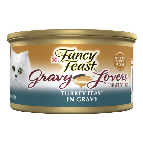 Purina Fancy Feast Gravy Lovers Tuna Feast in Gravy Wet Cat Food, 3 oz Cans (24 Pack)