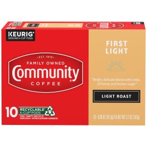 Community® Coffee First Light Single-Serve Cups 10 Count Box