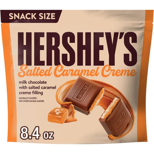 Hershey's Salted Caramel Creme Flavored Snack Size Candy, Bag 8.4 oz