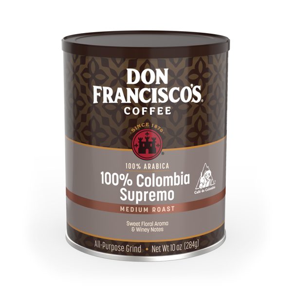 Don Francisco's Colombia Supremo Medium Roast Ground Coffee - 10 oz Can
