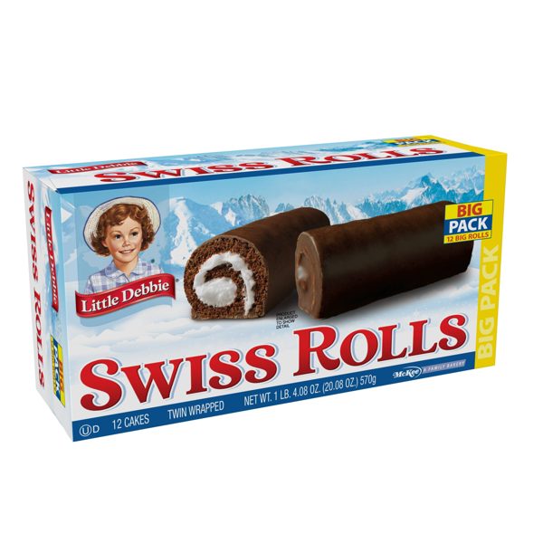 Little Debbie Big Pack Swiss Rolls, 20.08 oz (12 count)
