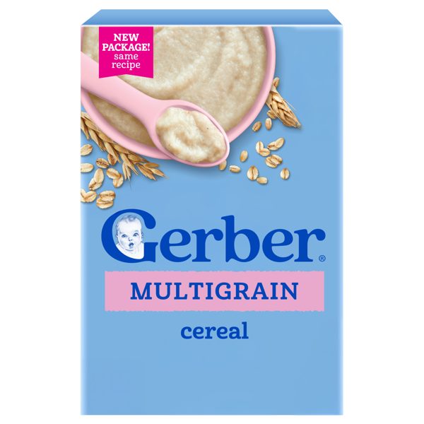 Gerber Baby Cereal, Multigrain Cereal, Baby Breakfast, Stage 2 1 lb.