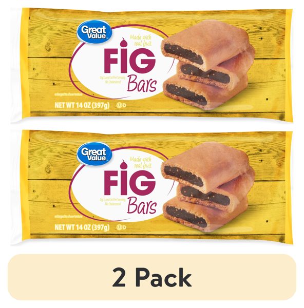 (2 pack) Great Value Fig Bars, 14 oz