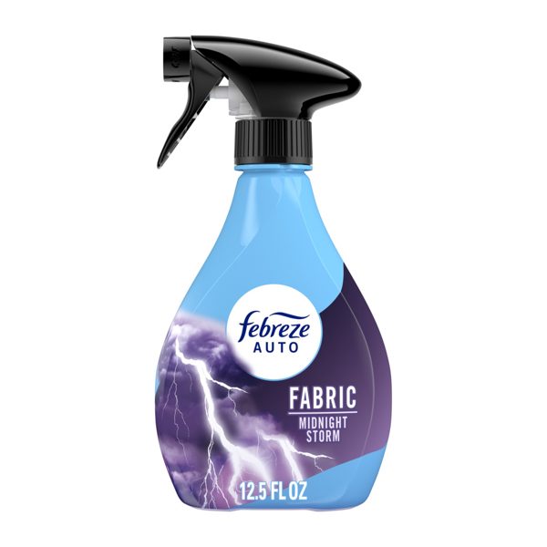 Febreze AUTO Car Fabric Spray, Odor Fighting Air Freshener, Midnight Storm, 12.5 fl oz