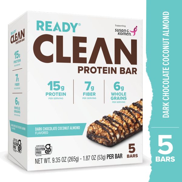 Ready Nutrition Dark Chocolate Coconut Almond Protein Bar Box