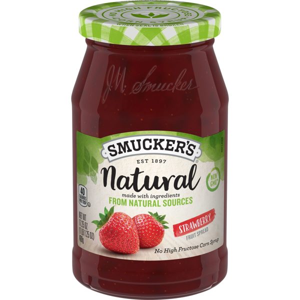 Smucker's Natural Strawberry Fruit Spread, 17.25 oz