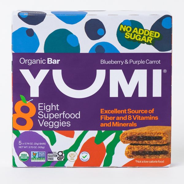 YUMI Organic Blueberry & Purple Carrot Toddler Snack Bars - 3.7oz/5ct
