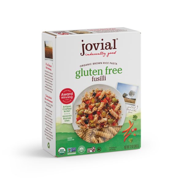 Jovial 100% Organic Gluten-Free Brown Rice Fusilli Pasta, 12oz